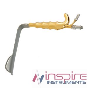 Epstein Abdominoplasty Retractor, With Fiber Optic And Suction Tube