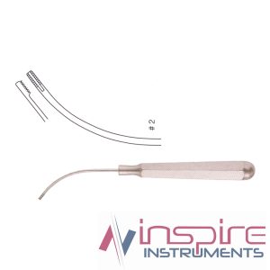 Dingman Cartilage Abrader #1, 15cm, Curved Left