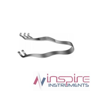 Finsen Retractor, 5cm, 2×3 Sharp Prongs