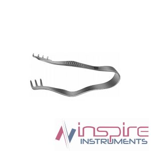 Finsen Retractor, 5cm, 2×3 Sharp Prongs