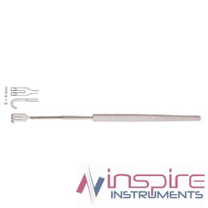 Flexible Neck Retractor, 16cm, Blunt Prongs