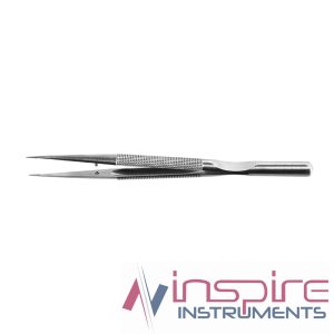 Micro Forceps Straight 8mm Round Handle