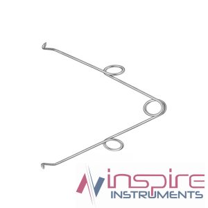 Spring Retractor, 8.5cm, 1×1 Prongs