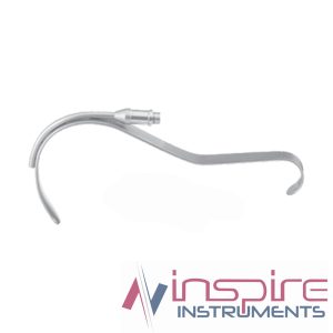 Deaver Retractor With Fiber Optics Illumination, 20 cm