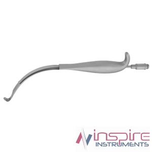 SIGMOID NOTCH Intra Oral Retractors, With Fiber Optic Light Guide, 22cm