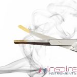 Solz Gold Tip Scissor 20cm Curved Slight Bevel On Shank