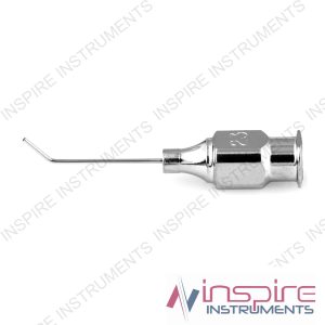 Air injection cannula, 23 gauge, 5.0mm from bend to tip
