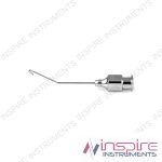 Binkhorst irrigating cannula, 22 gauge, angled 30º left