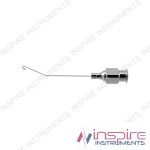 Binkhorst irrigating cannula, 27 gauge, angled 30º left