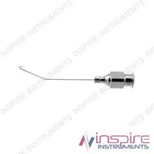 Binkhorst irrigating cannula, 27 gauge, angled 30º right