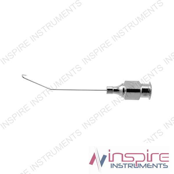Binkhorst irrigating cannula, 27 gauge, angled 30º right