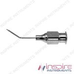 Brierly aspirating capsulorhexis cannula, 21 gauge tapering to 26 gauge