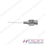 Corydon hydro dissection cannula, 25-gauge, curved left