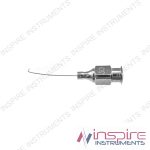 Corydon hydrodissection cannula, 25 gauge, curved right