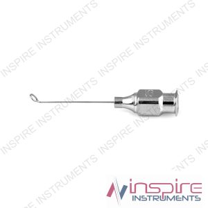 Drews-Knolle reverse irrigating vectus cannula, 23 gauge