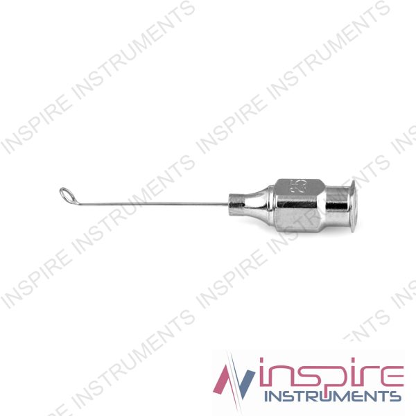 Drews-Knolle reverse irrigating vectus cannula, 23 gauge