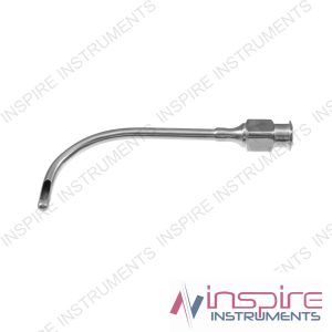 Fox fat injection cannula, 14 gauge, double curved right shaft