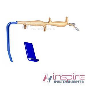Tebbet Fiber Optic Retractor Double Handle Insulated With Smooth End 18.5cm