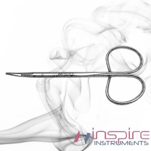 Ribbon-Type Blepharoplasty Scissors Curved 10.5cm