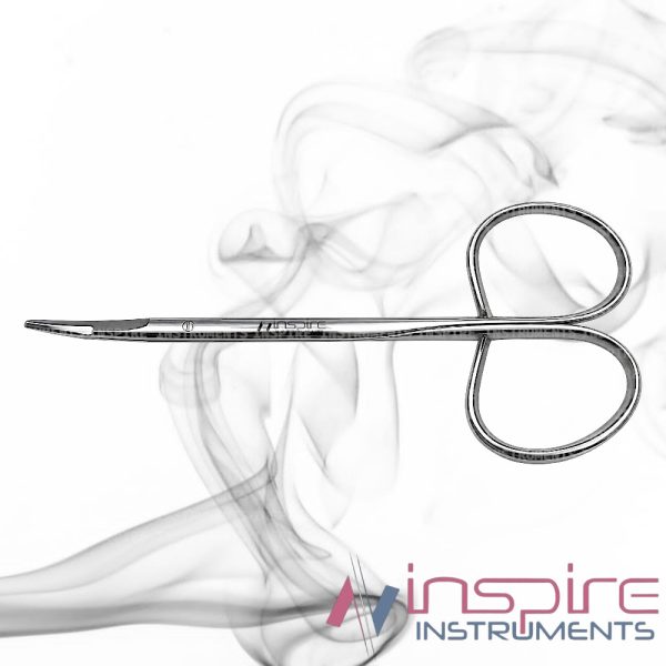 Ribbon-Type Blepharoplasty Scissors Curved 10.5cm